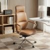 executive office chair with leather ergonomic design